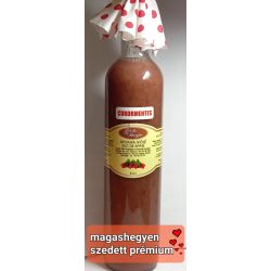   Kézműves székely ERDEI VÖRÖS ÁFONYA LÉ, (szörp) cukormentes  -  500 ml üveges - prémium, édesítőszer mentes