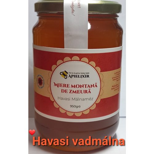 Erdélyi EZÜSTÉRMES HAVASI VADMÁLNA MÉZ - 950 g